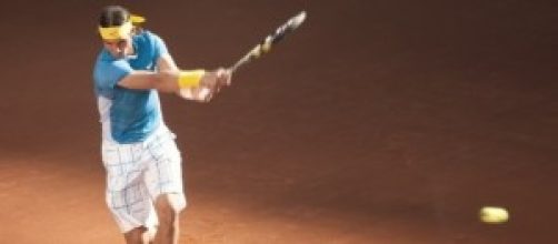 Rafael Nadal en un partido.