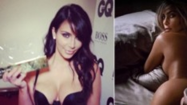 Kim Kardashian nuda per GQ (foto da Instagram)