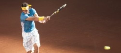 Rafael Nadal en un partido.