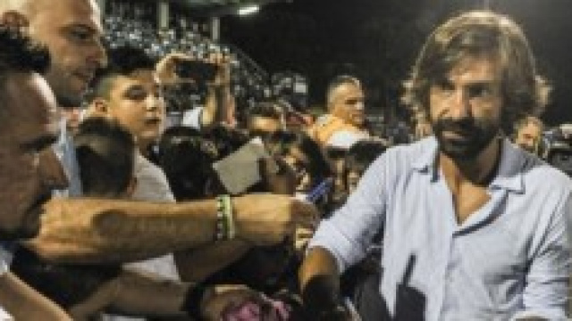 Andrea Pirlo ieri a Cinisello Balsamo 