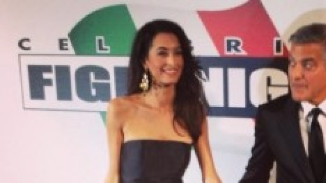George Clooney e Amal Alamuddin a Firenze