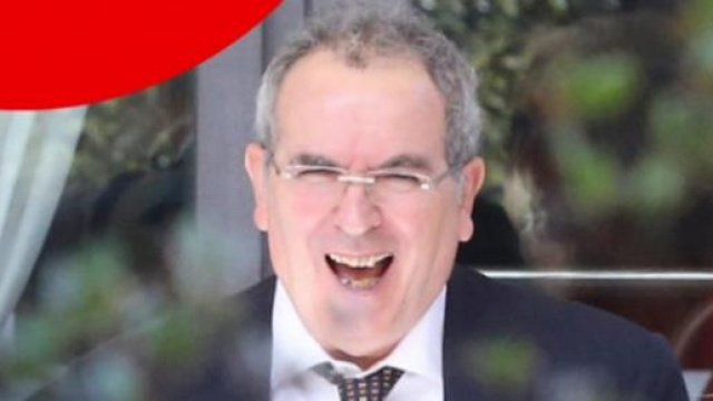 Lamberto Sposini in foto con Mara Venier  