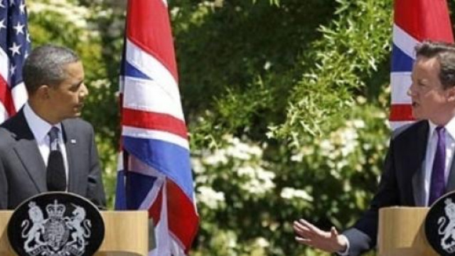 Barack Obama e David Cameron 