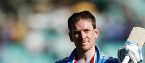 England Captain Eoin Morgan hit his first century