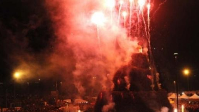 Accensione della Focara il 16 Febbraio 2015