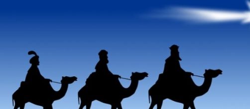 Representaci&oacute;n idealizada de los tres Reyes Magos