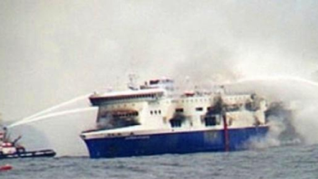 Relitto Norman Atlantic in porto