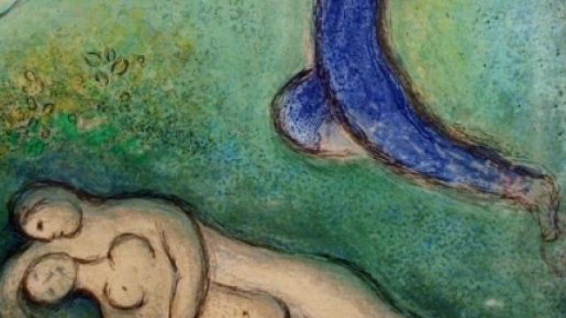 Marc Chagall, Daphnis et Lycenionm,1967 litografia