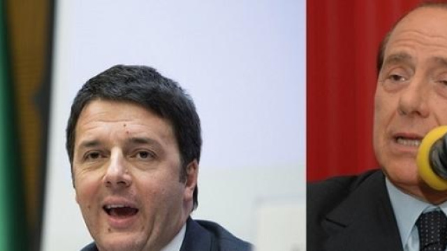 Matteo Renzi e Silvio Berlusconi