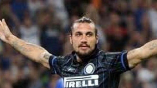 L'attaccante dell'Inter Osvaldo