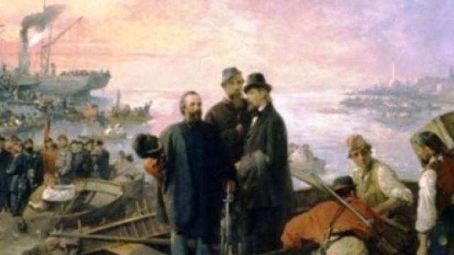 Preparazione alla partenza da Quarto dei Mille