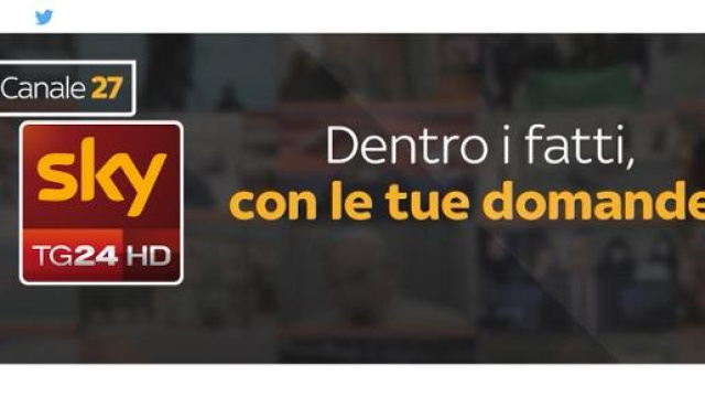 L'account Twitter di Sky TG24