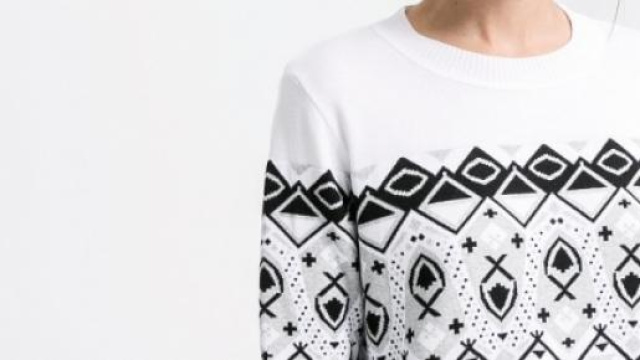 Bicolor con stampa geometrica per Mango