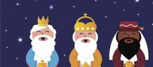Una ilustraci&oacute;n de los Reyes Magos