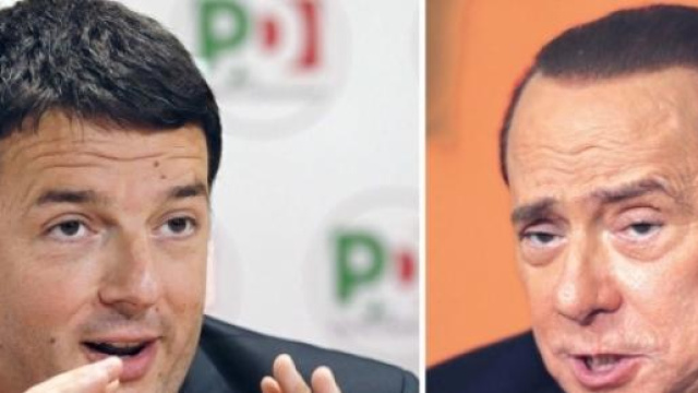 Matteo Renzi e Silvio Berlusconi