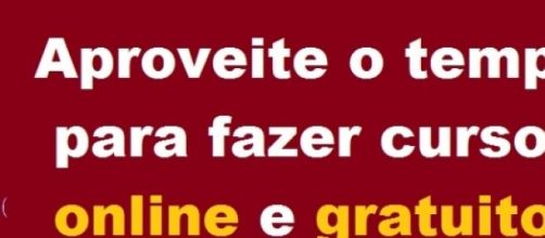 Aproveite o tempo estudando online e gratuitamente