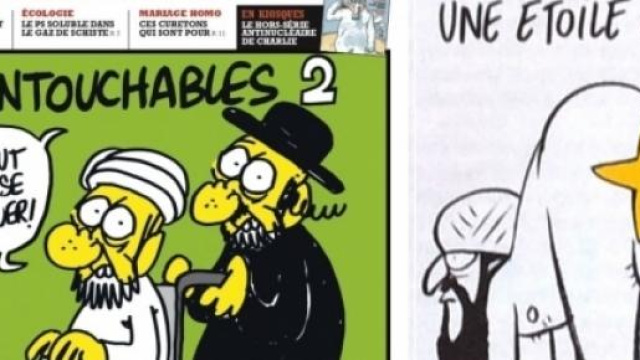 Una vignetta provocatoria del Charlie Hebdo.