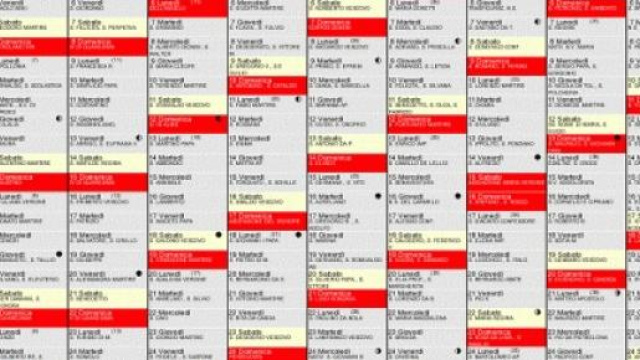 Ecco il Calendario 2015: festivit&agrave; e ponti.