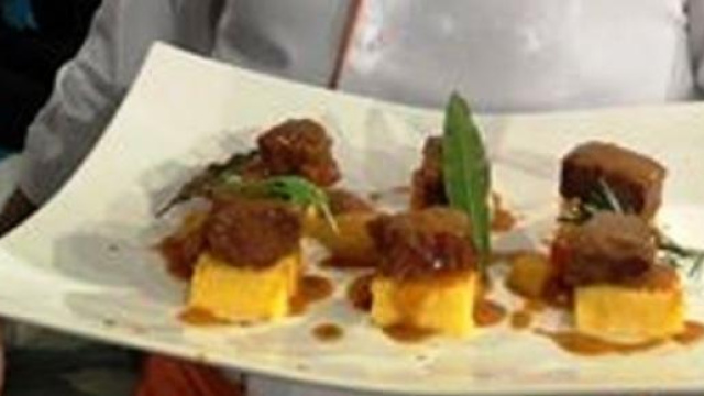 Ricetta gulasch con polenta di Andrea Ribaldone