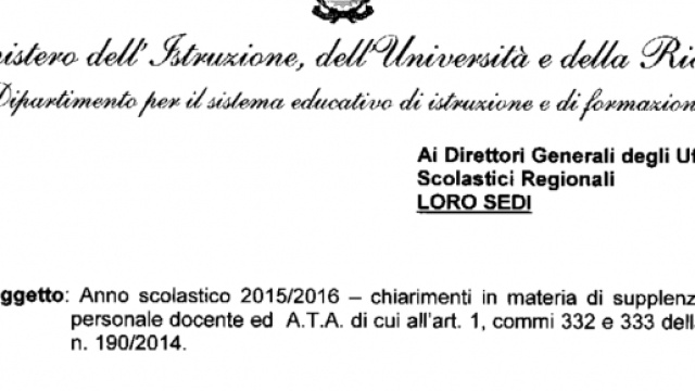 I docenti vedranno 'divorare' le supplenze