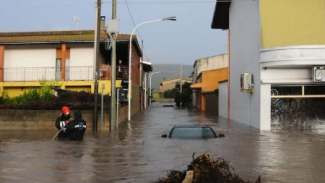 Un forte ciclone sta colpendo la Sardegna