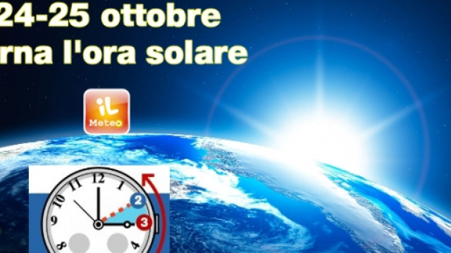 Ora Solare in Italia, ottobre 2015