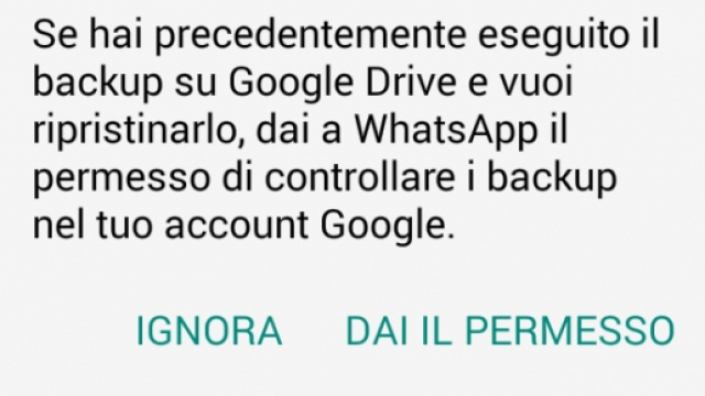 Eseguire il backup delle conversazioni di WhatsApp