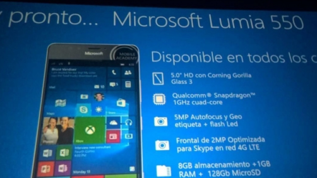 La presentazione del Lumia 550