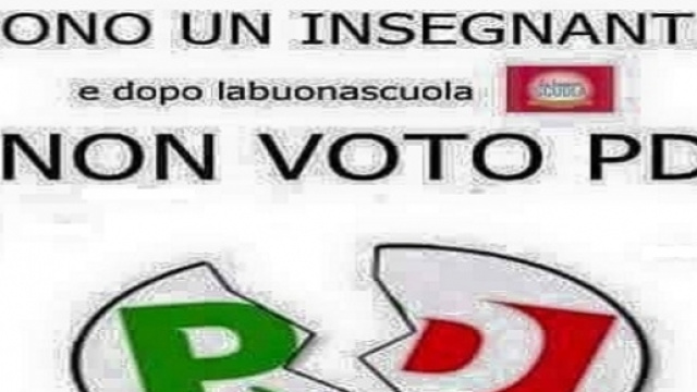 Il logo di protesta dei docenti