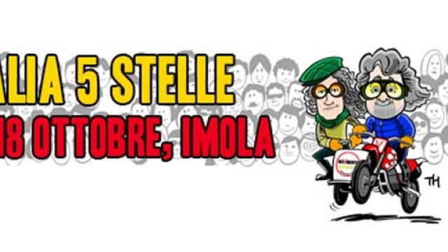 Eletti ed attivisti del M5S insieme ad Imola.
