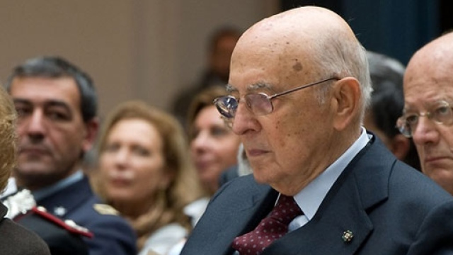 Il presidente emerito, Giorgio Napolitano