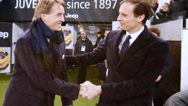 I due tecnici Mancini ed Allegri