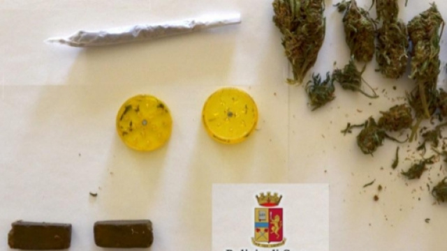 La droga sequestrata a Caltanissetta