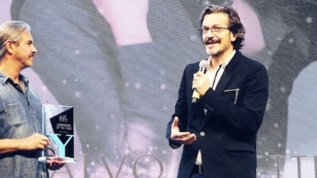 Salvo Filetti durante la premiazione