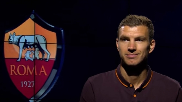 Edin Dzeko attaccante della Roma
