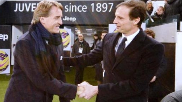 I due tecnici Mancini ed Allegri