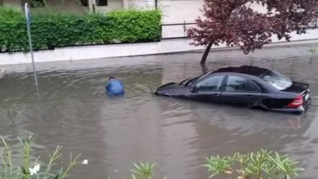 Una delle scene del maltempo di questi giorni