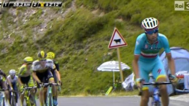 Vincenzo NIbali all'ultimo Tour de France
