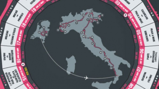 Il percorso del Giro d'Italia 2016