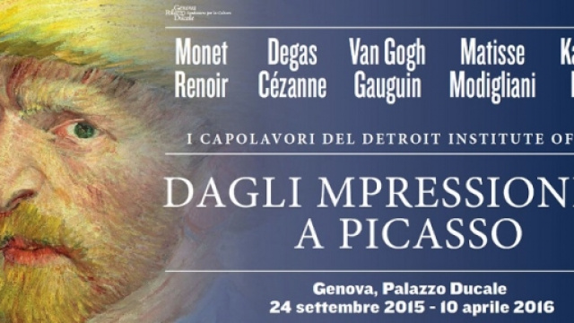Van Gogh, Monet, Degas, Picasso ad altri a Genova