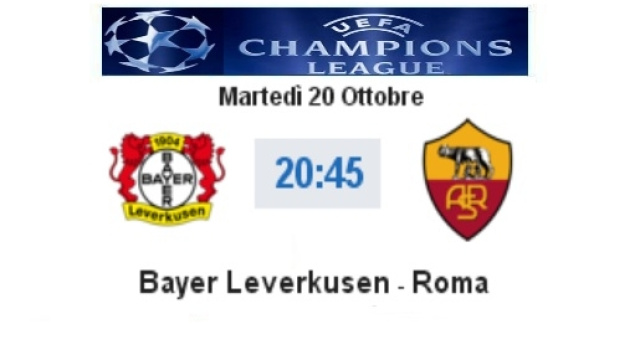 Bayer Leverkusen - Roma in diretta live