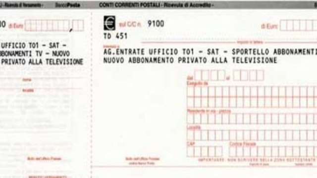Bollettino del Canone Rai addio?