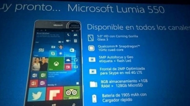 La presentazione del nuovo Lumia 550