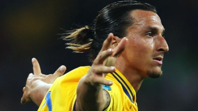 Zlatan Ibrahimovic con la maglia della Svezia