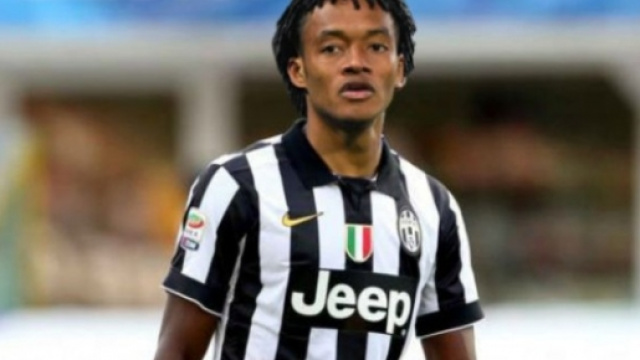 Cuadrado durante una gara con la Juve
