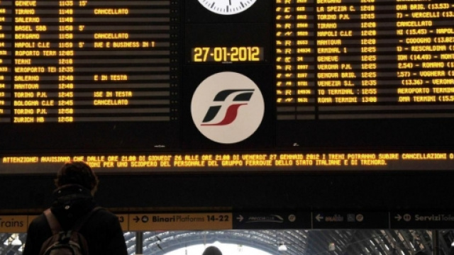 Sciopero dei treni previsto per il fine settimana