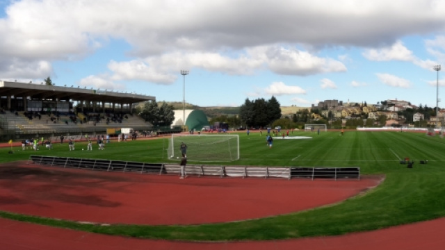 Una visuale dello stadio di Melfi.