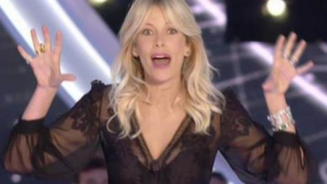 Alessia Marcuzzi durante la conduzione