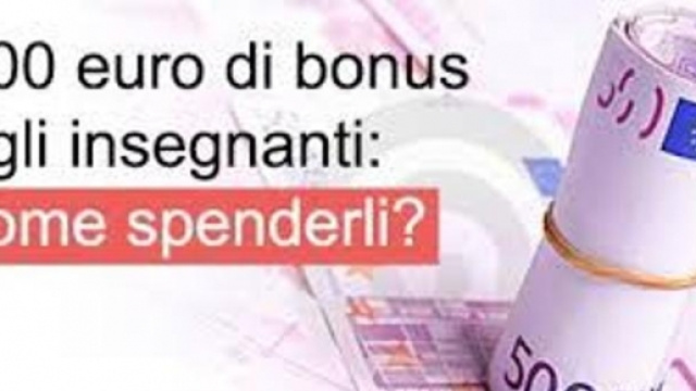 Bonus &euro;500 per la formazione degli insegnanti