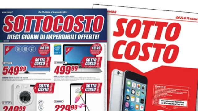 Volantino Trony e Mediaworld sottocosto
